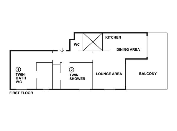 Chalet La Terrasse Courchevel Floor Plan 1